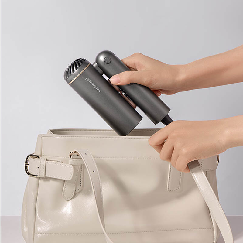 LocknLock Foldable Hair Styling Dryer ENA626GRY – Gray, 1300W, Negative Ion Technology, , large image number null